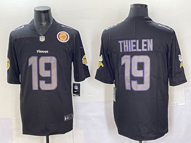 Men 2025 Minnesota Twins #19 Thielen black Nike Limited NFL Jersey style 032->minnesota twins->MLB Jersey